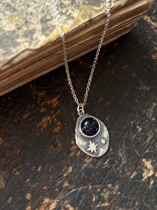Starstone midnight pendant