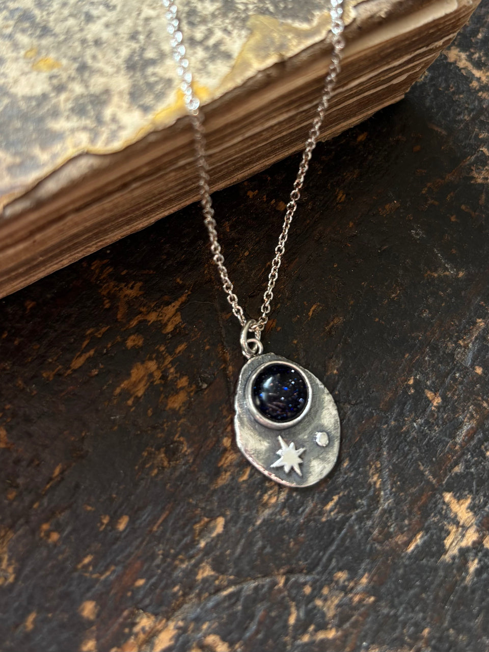 Starstone midnight pendant